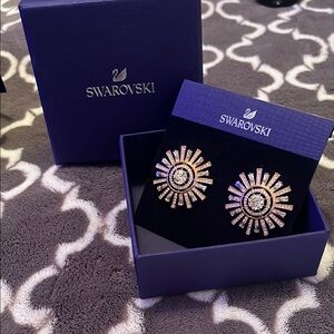 Swarovski clip earrings